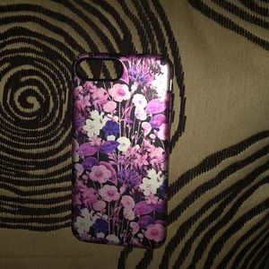 Purple floral speck iPhone 8/7/6 plus case